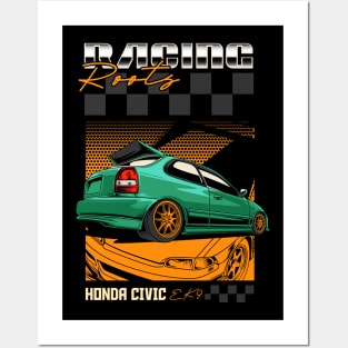 Civic EK9 Driving Heritage Posters and Art